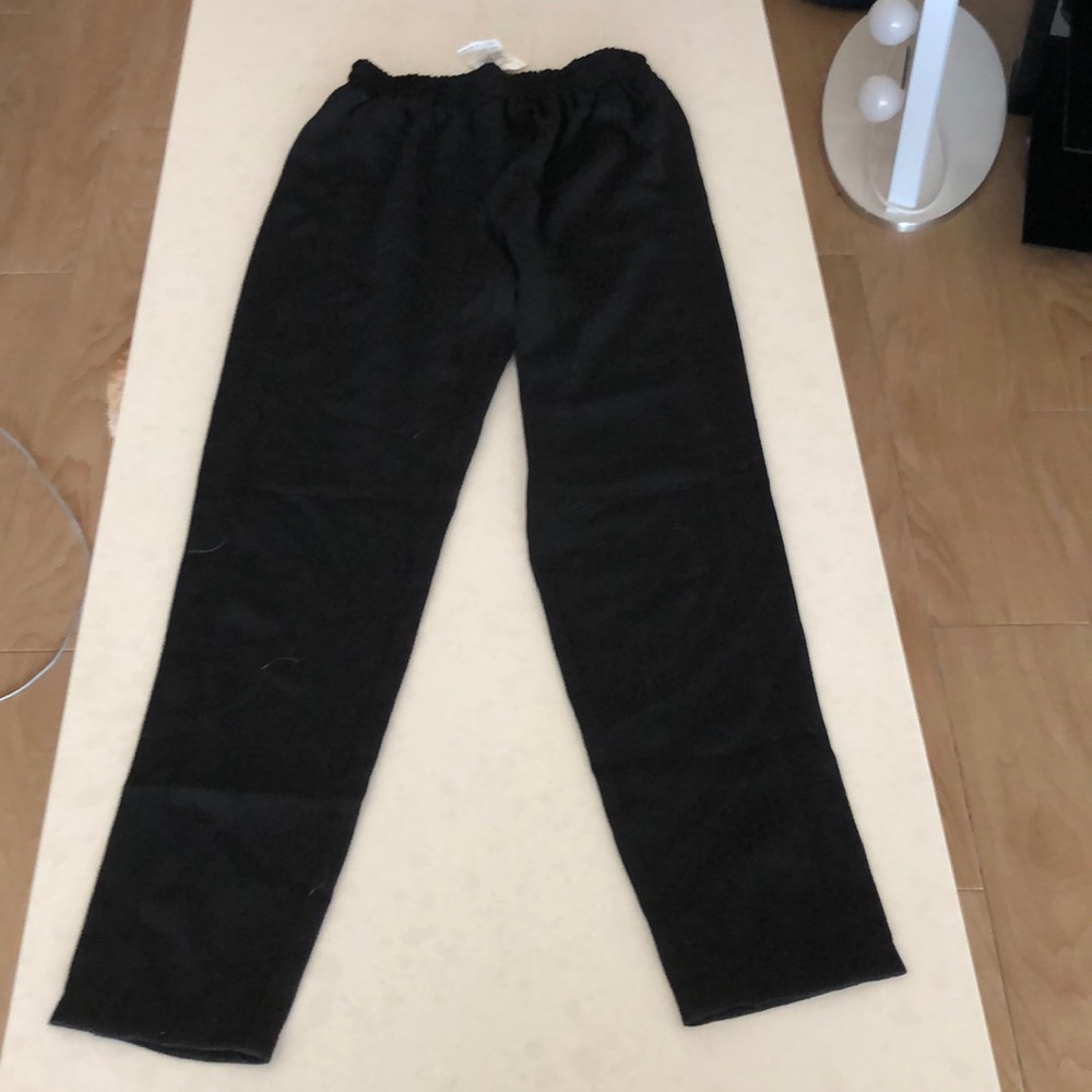 Lush Black Joggers, Crepe Material